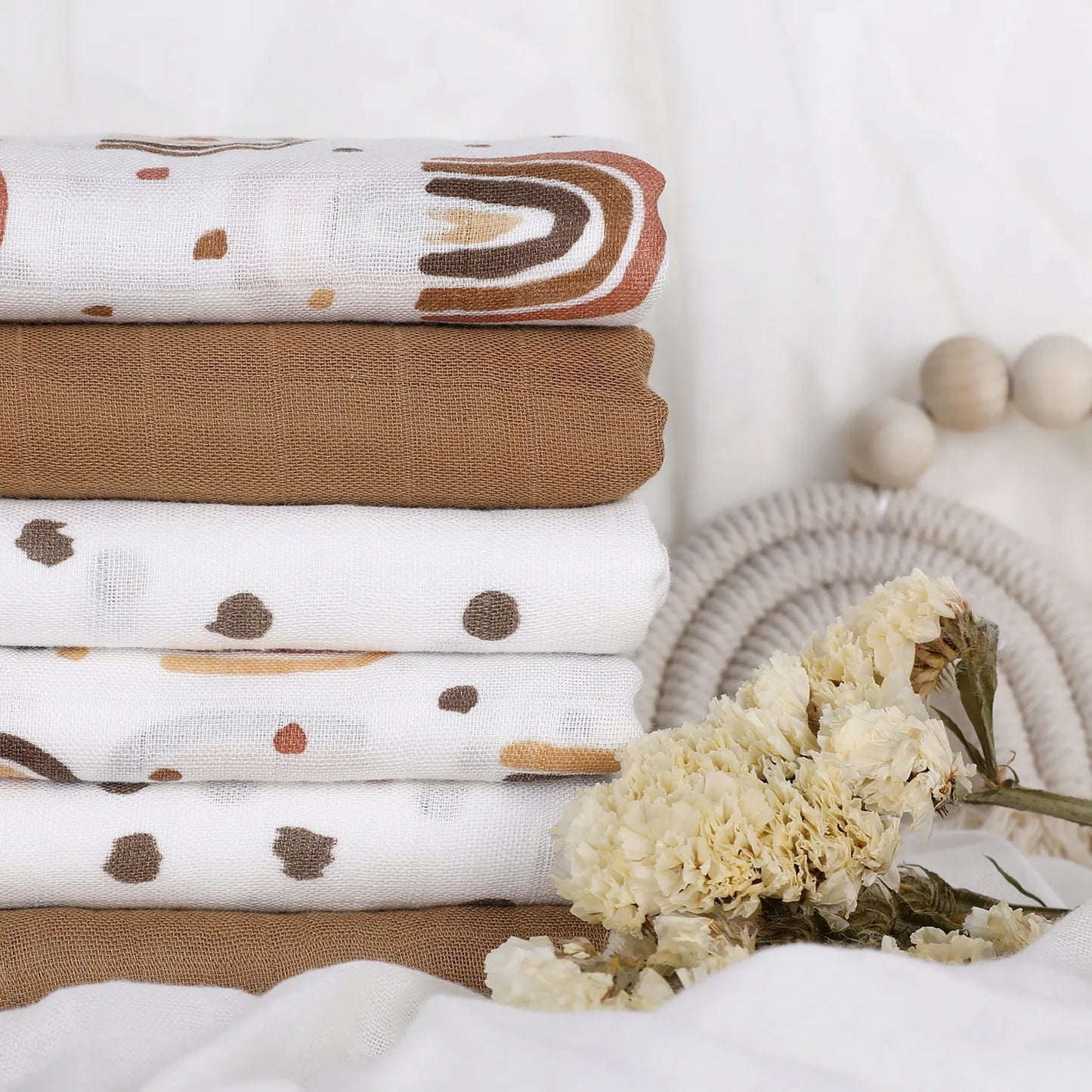 Muslin swaddle blanket (70% Bamboo 30% Cotton)