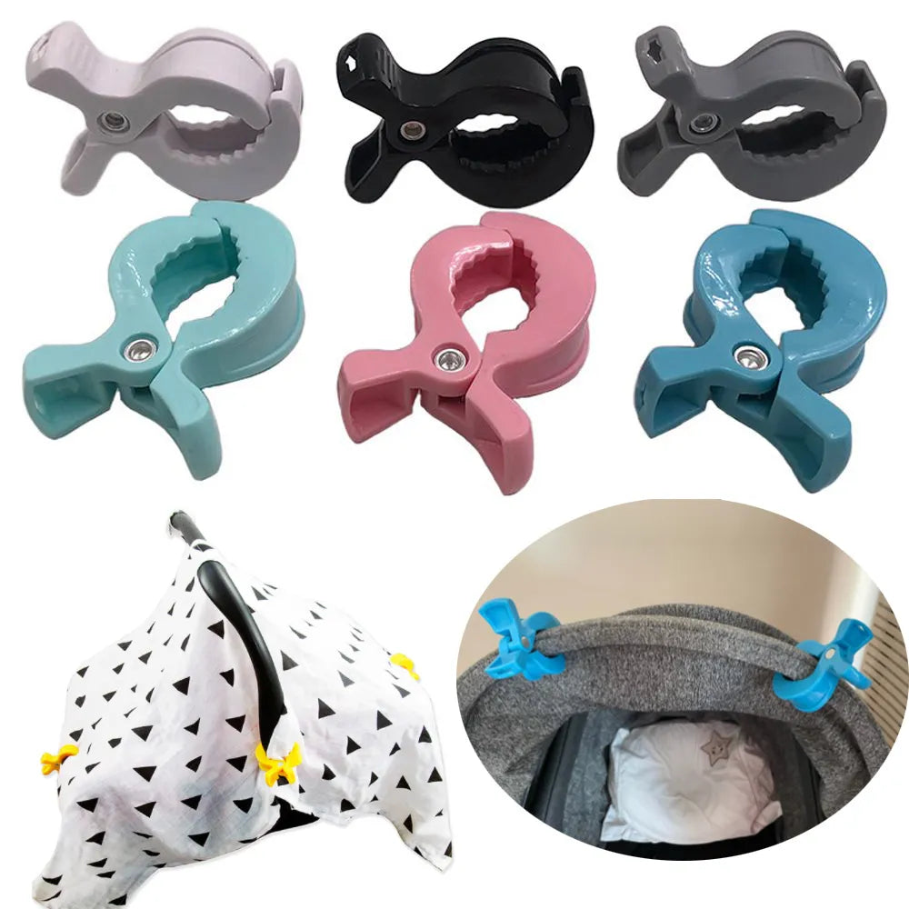 Baby stroller clamp