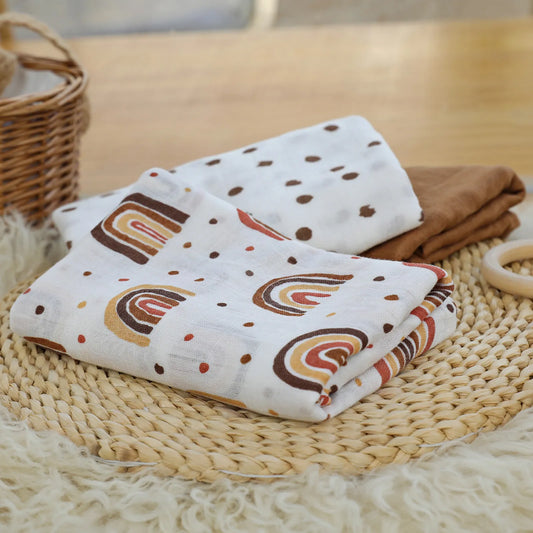 Muslin swaddle blanket (70% Bamboo 30% Cotton)