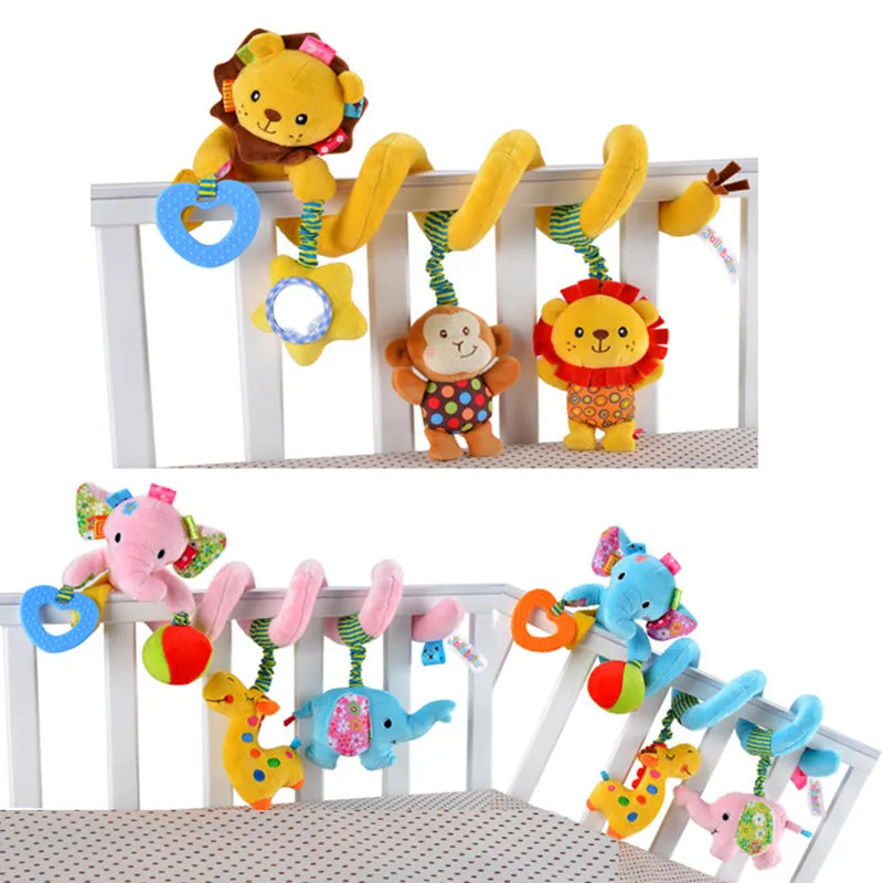 Hanging bed/stroller rattles